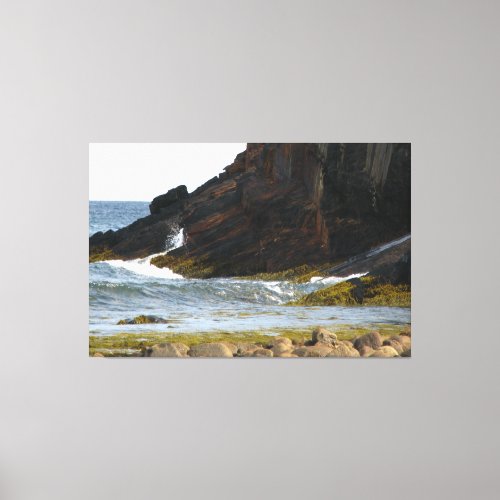 Canvas of crashing wave Atlantic ocean Nova Scotia