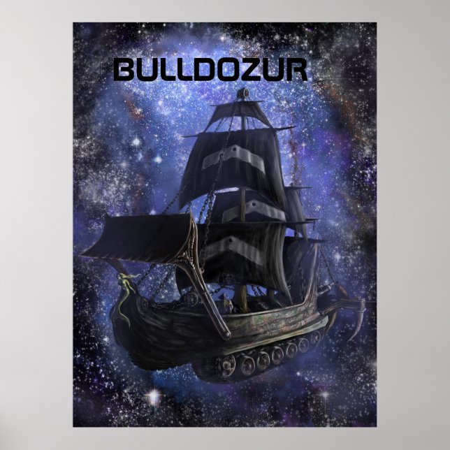 Canvas of "The Bulldozur Vessel" Poster (Front)