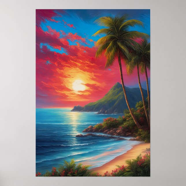 Canvas of Tropical Splendor Poster (Front)