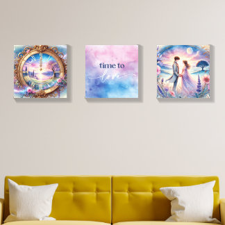 Canvas of Valentine's Day Féérique - Pastel Design Photo Tile