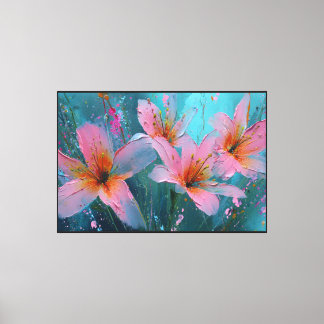 Canvas Paintng  – abstract  Flower Wall Décor