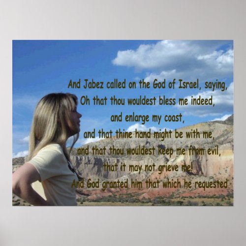 Canvas Picture Jabez Prayer Poster