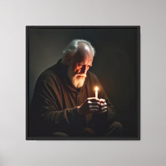 Canvas Print  16"x16"  A Light in the Dark