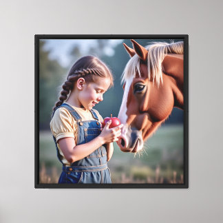 Canvas Print 16"x16" An Apple for Barney