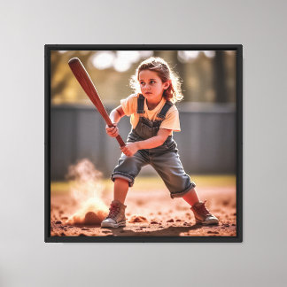Canvas Print 16"x16" Batter Up!