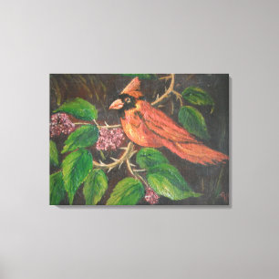 Canvas Print Ann Hayes Painting Cardinal