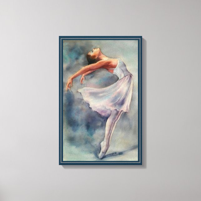 Canvas Print - Ballerina Watercolours (Front)