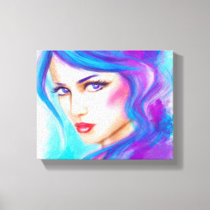 Canvas print beautiful Woman portrait
