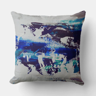 Canvas Print Breeze | Contemporary Abstract Art Throw Pillow