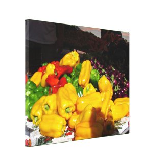 Canvas Print - Bright colored peppers