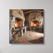 Canvas Print Castle Kitchen-2)
