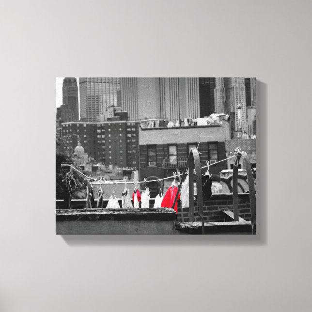 Canvas print: clothesline print (Front)