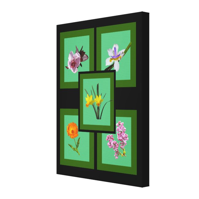 Canvas Print - Cut Flowers in Frames