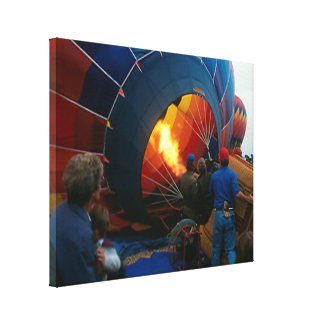 Canvas Print - Filling Hot Air Balloon