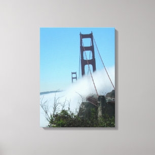 Canvas print - Fog over the Golden Gate Bridge