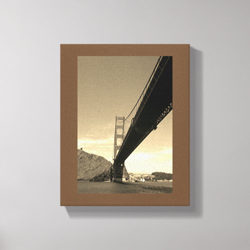 Canvas print _ Golden Gate Bridge sepia