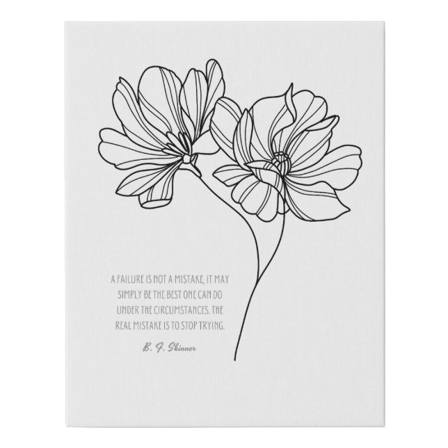 Canvas Print Inspirational Quote (Front)
