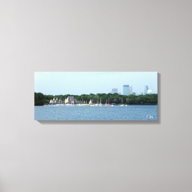 Canvas Print: Lake Harriet & Minneapolis Skyline_ Print (Front)
