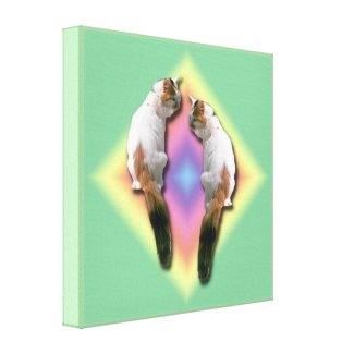Canvas print - Mirrored Calico Cat