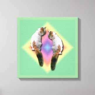 Canvas print - Mirrored Calico Cat