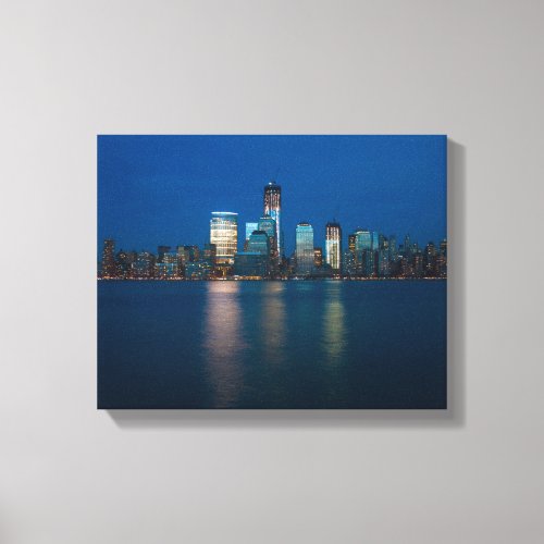 Canvas print New York City Night Skyline