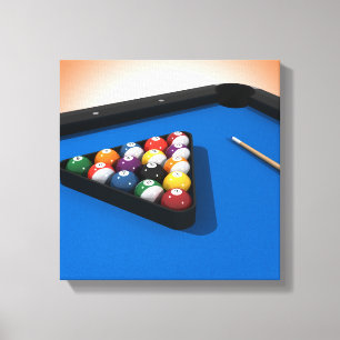 Canvas Print: Pool Balls / Billiards Print
