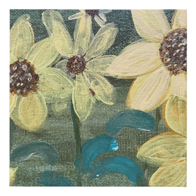 Canvas Print Sunflowers in the sun (Front)