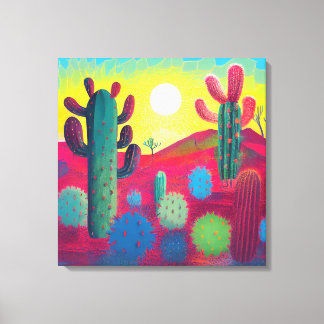 Canvas Print, sunrise on Cactus Plateau