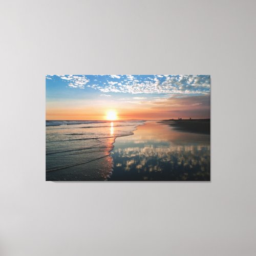 Canvas print _ Sunset at Newport Beach CA