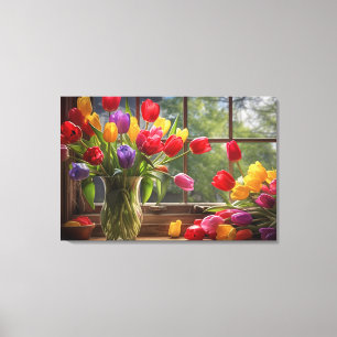 Canvas Print Tulips