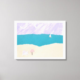 Canvas Print with Beach Design