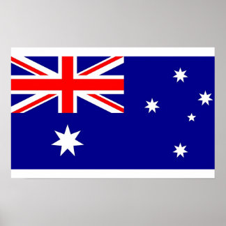 Canvas Print with Flag of Australia