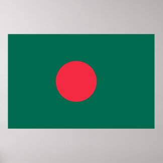 Canvas Print with Flag of Bangladesh