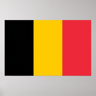 Canvas Print with Flag of Belgium