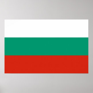 Canvas Print with Flag of Bulgaria