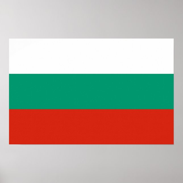 Canvas Print with Flag of Bulgaria (Front)