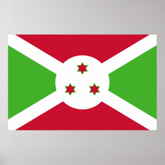 Canvas Print with Flag of Burundi
