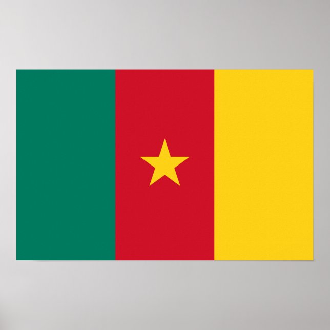 Canvas Print with Flag of Cameroon (Front)