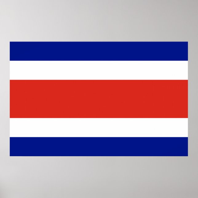 Canvas Print with Flag of Costa Rica (Front)