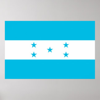Canvas Print with Flag of Honduras