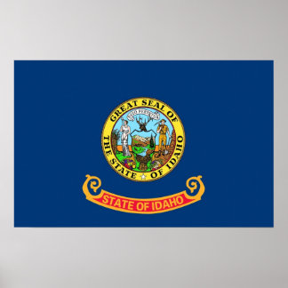 Canvas Print with Flag of Idaho, U.S.A.