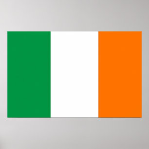 Canvas Print with Flag of Ireland