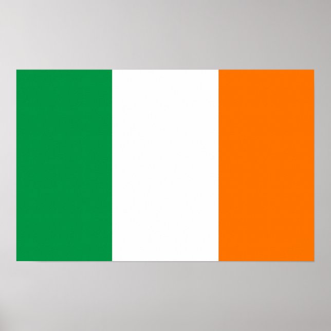 Canvas Print with Flag of Ireland (Front)
