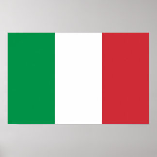 Canvas Print with Flag of Italy