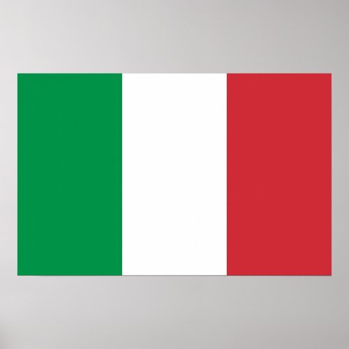 Canvas Print with Flag of Italy
