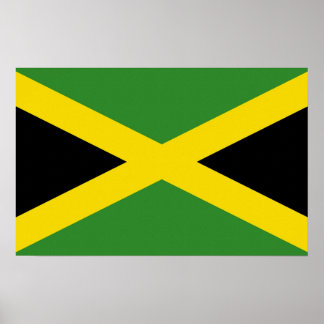 Canvas Print with Flag of Jamaica