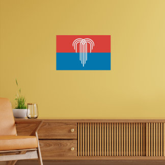 Canvas Print with Flag of Kansas City, Missouri