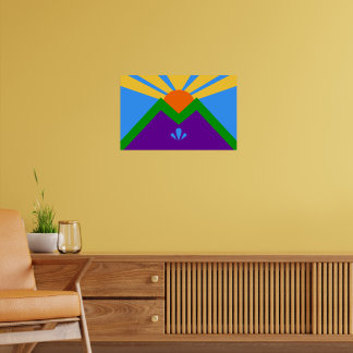 Canvas Print with Flag of Manitou Springs