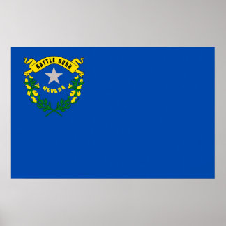 Canvas Print with Flag of Nevada, U.S.A.