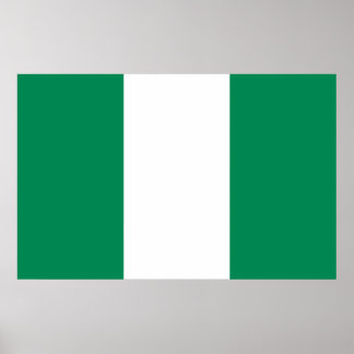 Canvas Print with Flag of Nigeria